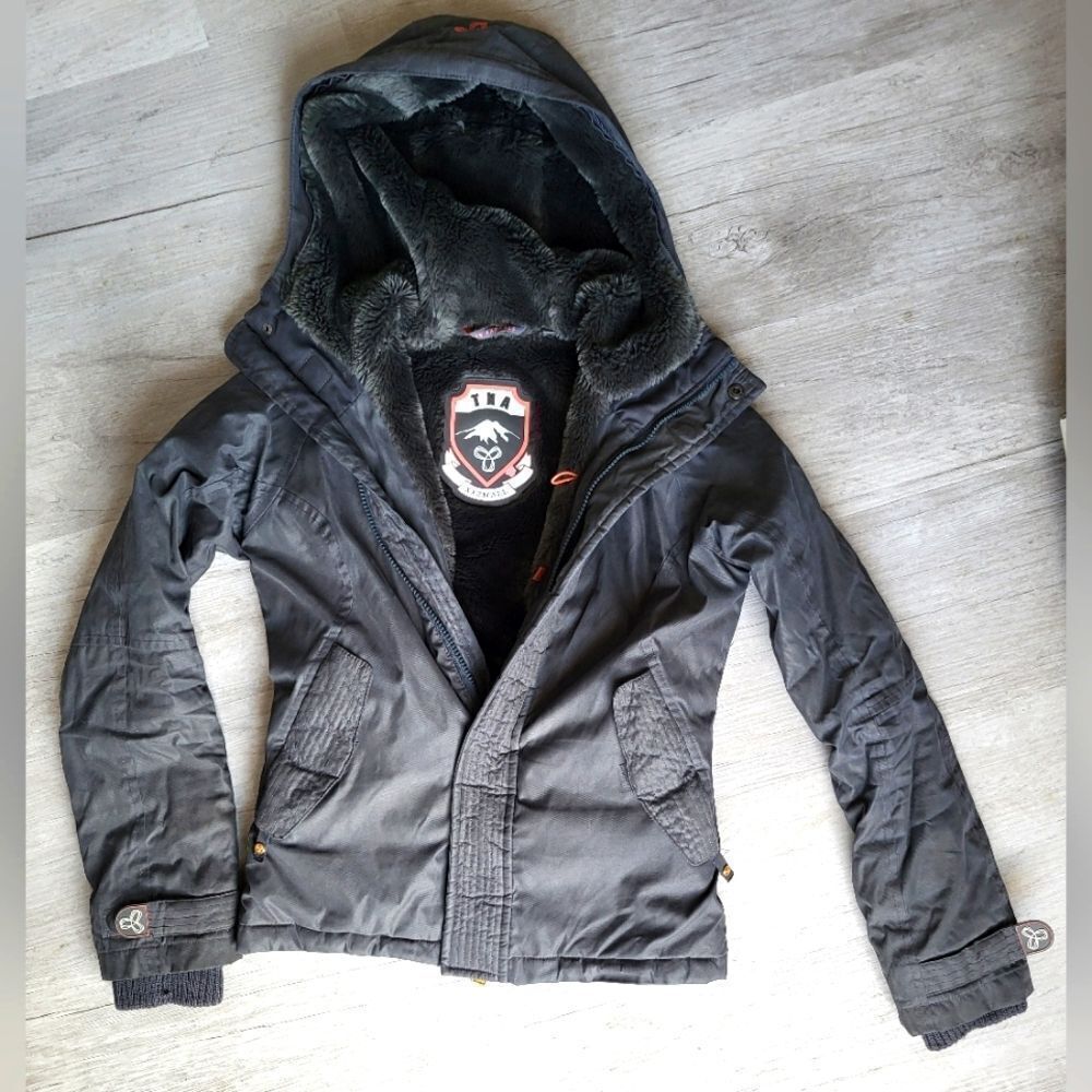 XXS TNA Dark Gray Parka For Women